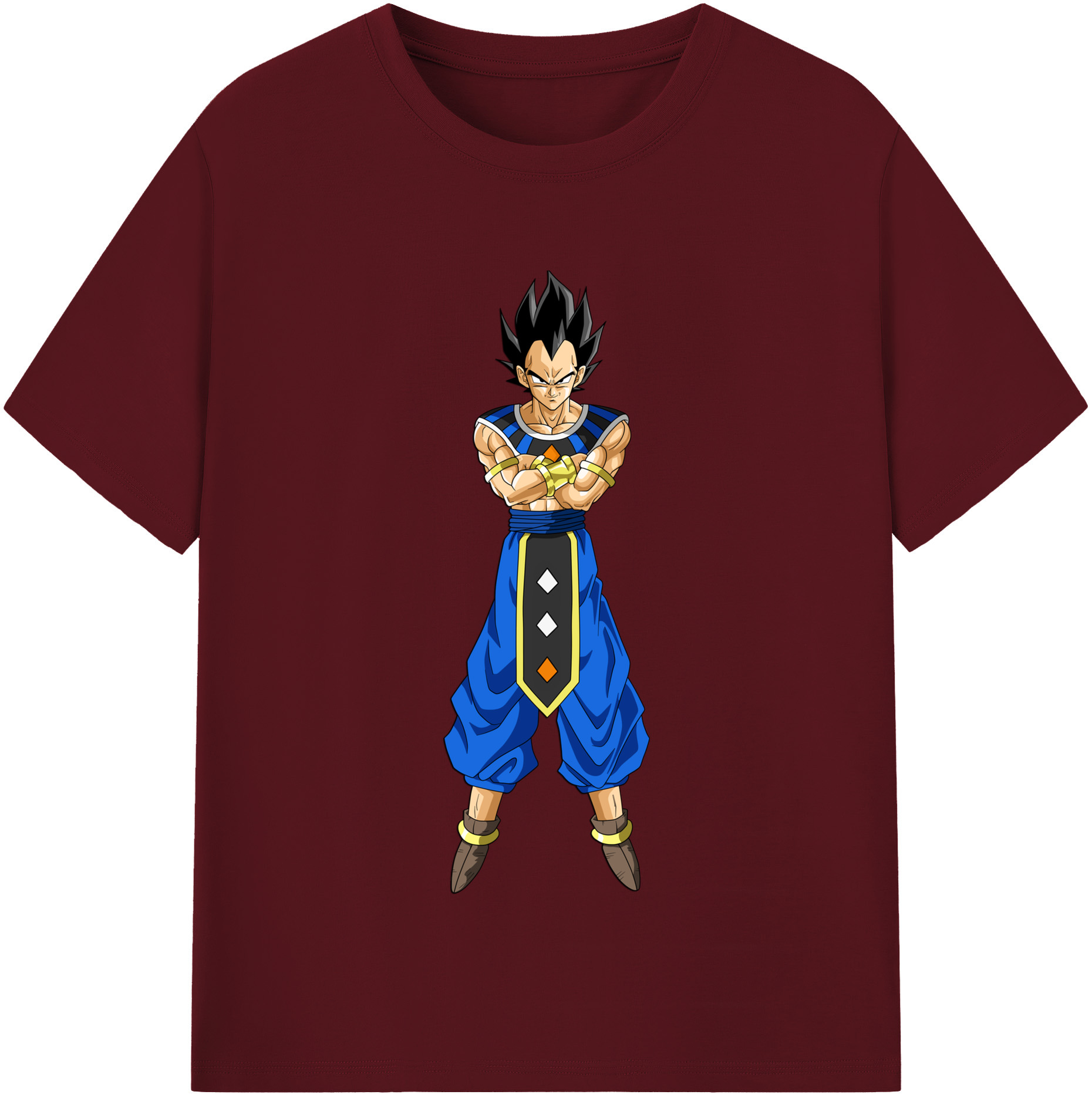 （画像用） ドラゴンボール ベジータ四世（Bejīta Yonsei）DRAGON BALL Vegeta IV 綿100％半袖Tシャツ（フロントプリント）